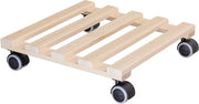 Rotolo di Piante Paletti 34 x 34 x 8 cm | Rotolo di Fiori per Interni in Legno di FSC® Solido | Capacità di Carico 100 kg | Prodotto in UE - 20043801