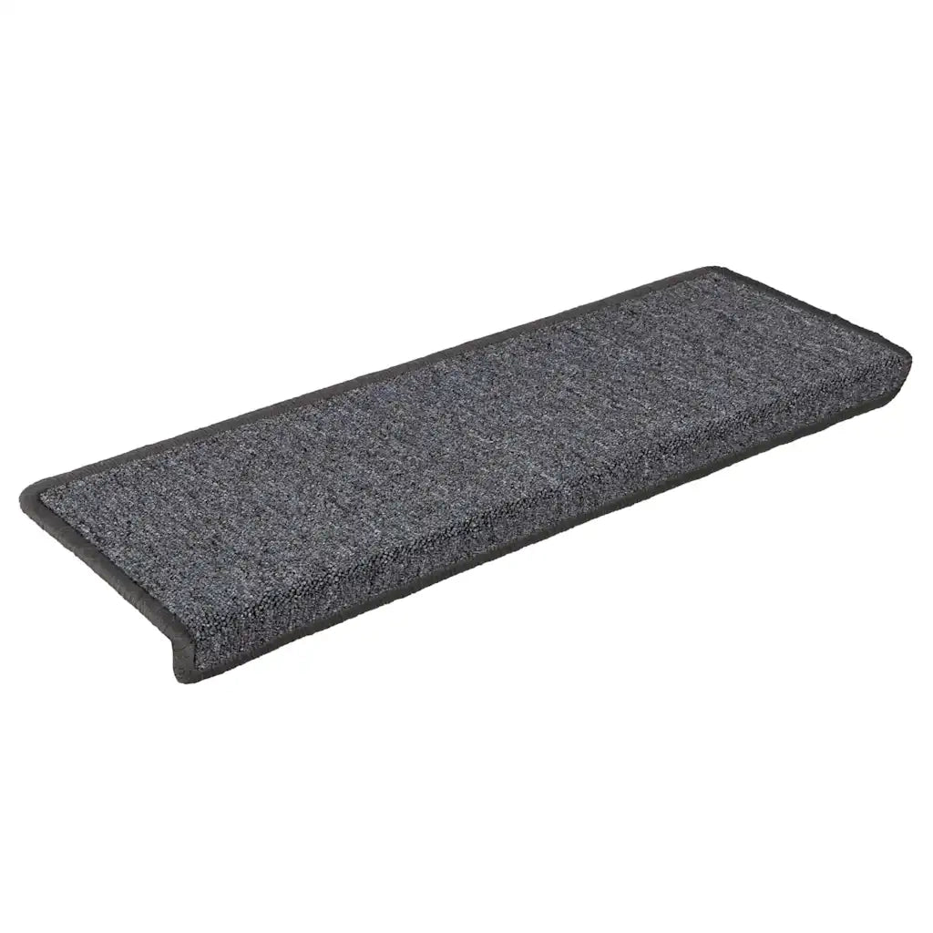 Tappetini per scale 30 pz | Gradini per Scale 65x21x4 cm Grigio scuro Bordo rettangolare