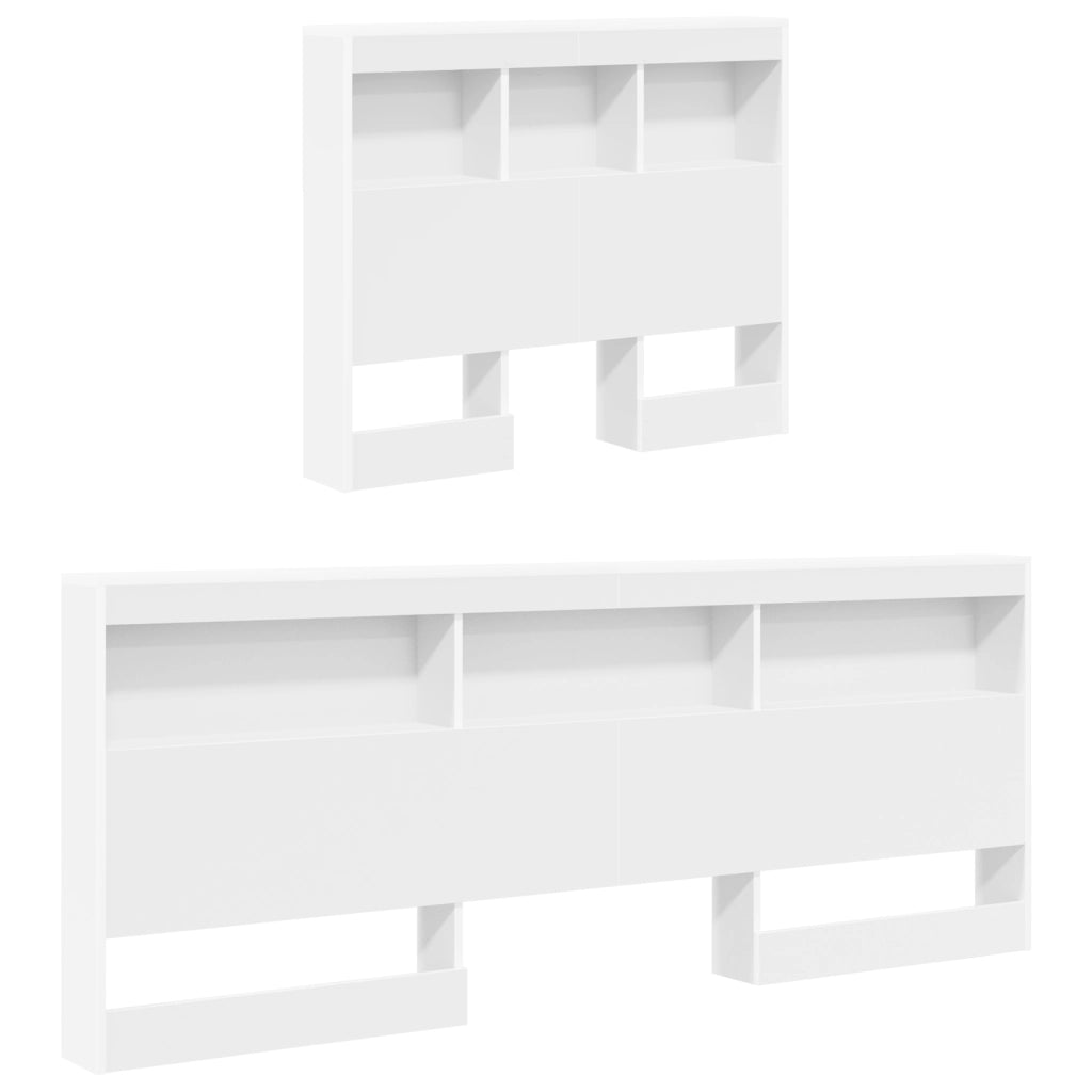 Letto con Libreria Bianco 90x190 cm Legno Ingegnerizzato