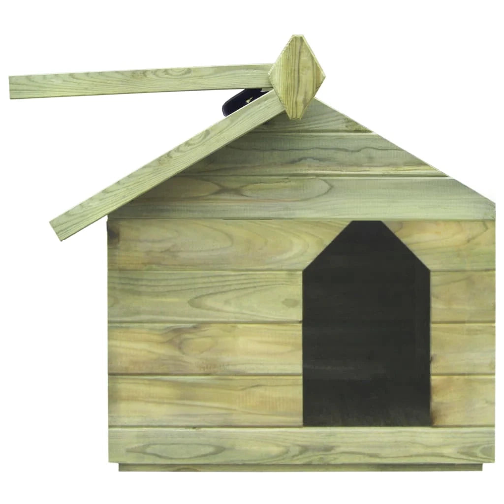 Nicchia da giardino con tetto apribile 75 x 78 x 65 cm legno di pino impregnato 02_0001529