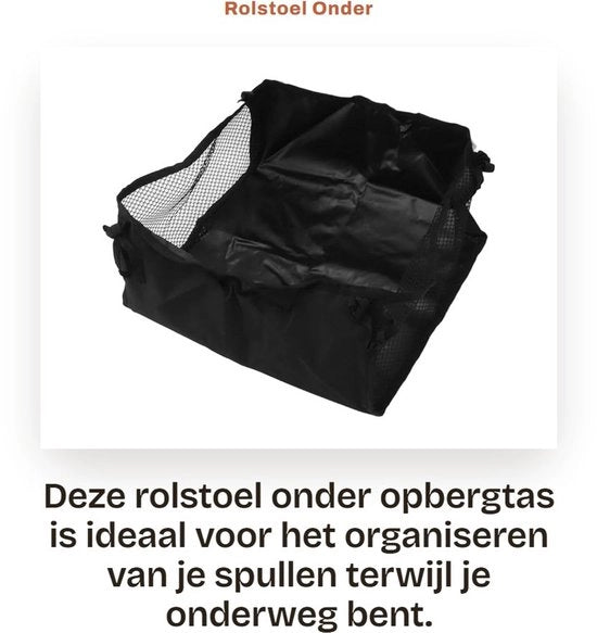 Tas di trasporto per sedia a rotelle - Impermeabile - Resistente allo scorrimento - Spazievitore - Mobilità - 600D tessuto di Oxford - 35 x 31 cm - Tas per sedia a rotelle