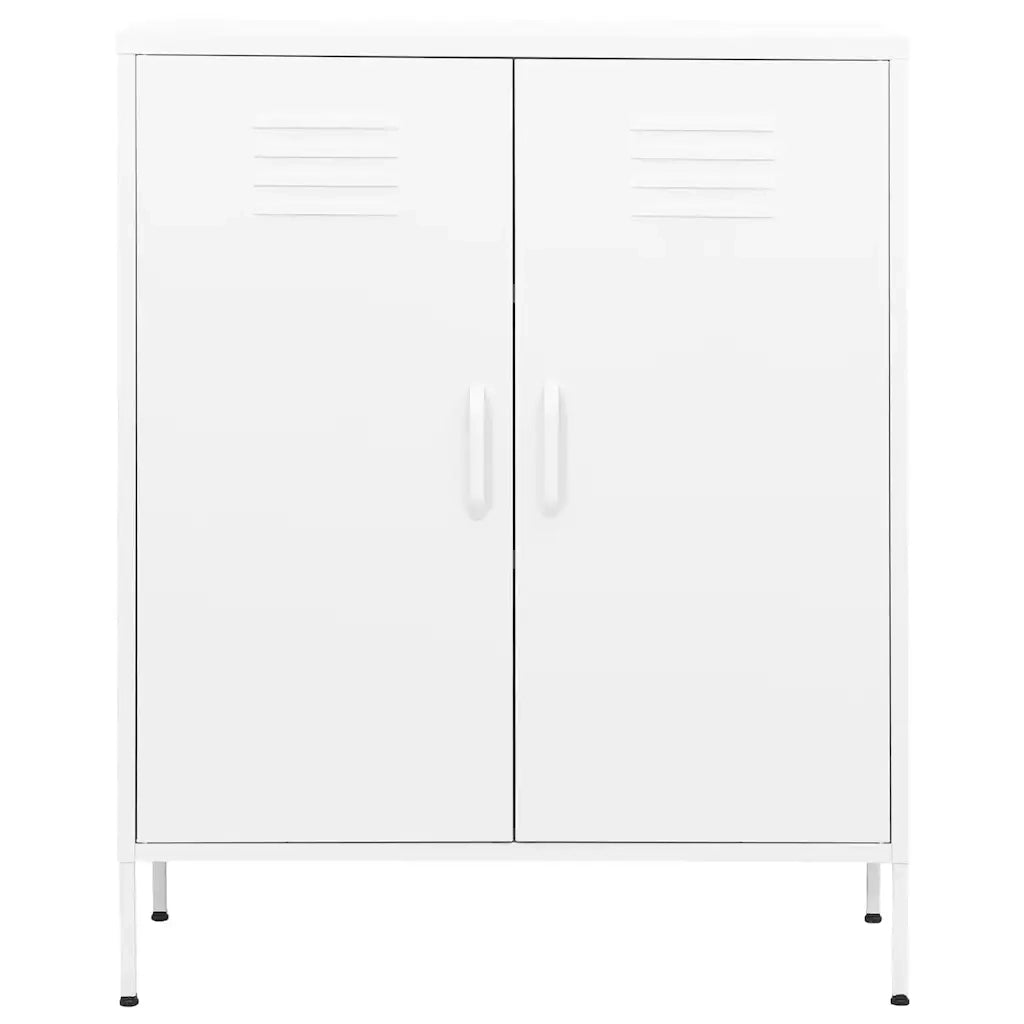 Armadietto Bianco 80x35x101,5 cm in Acciaio 336170