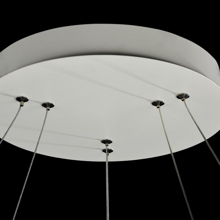 Lampada pendente Modern in Metallo Nola Bianco