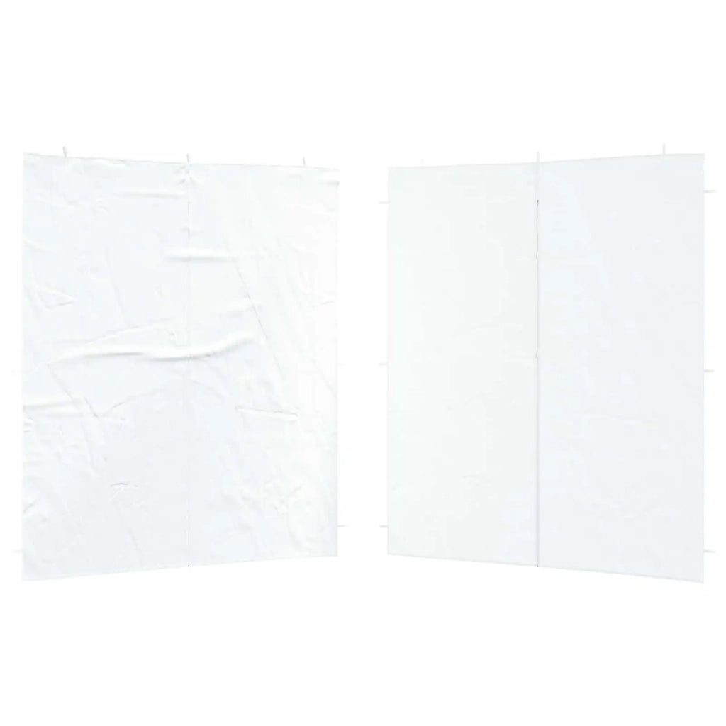 Parete per tenda da festa 2 pcs Bianco 200 x 195 cm