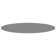 Telo Sotto Piscina Grigio Chiaro ?306 cm Geotessile Poliestere