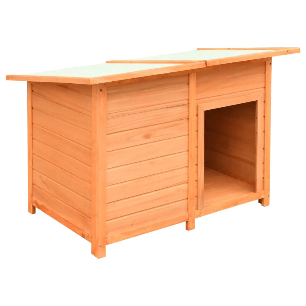 Cuccia per cani in legno massello di pino e abete 120 x 77 x 86 cm 02_0001540