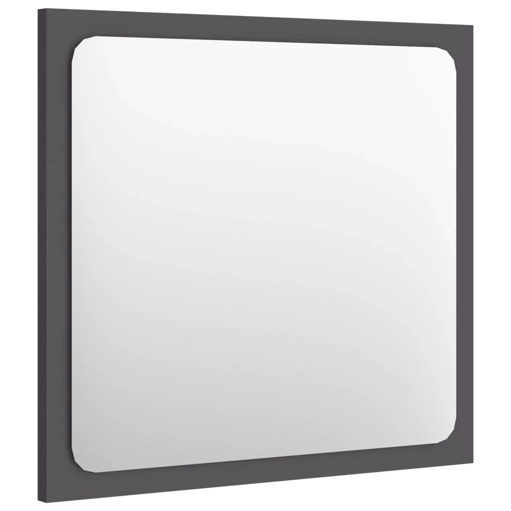 Specchio da Bagno Grigio 40x1,5x37 cm in Truciolato cod mxl 59519