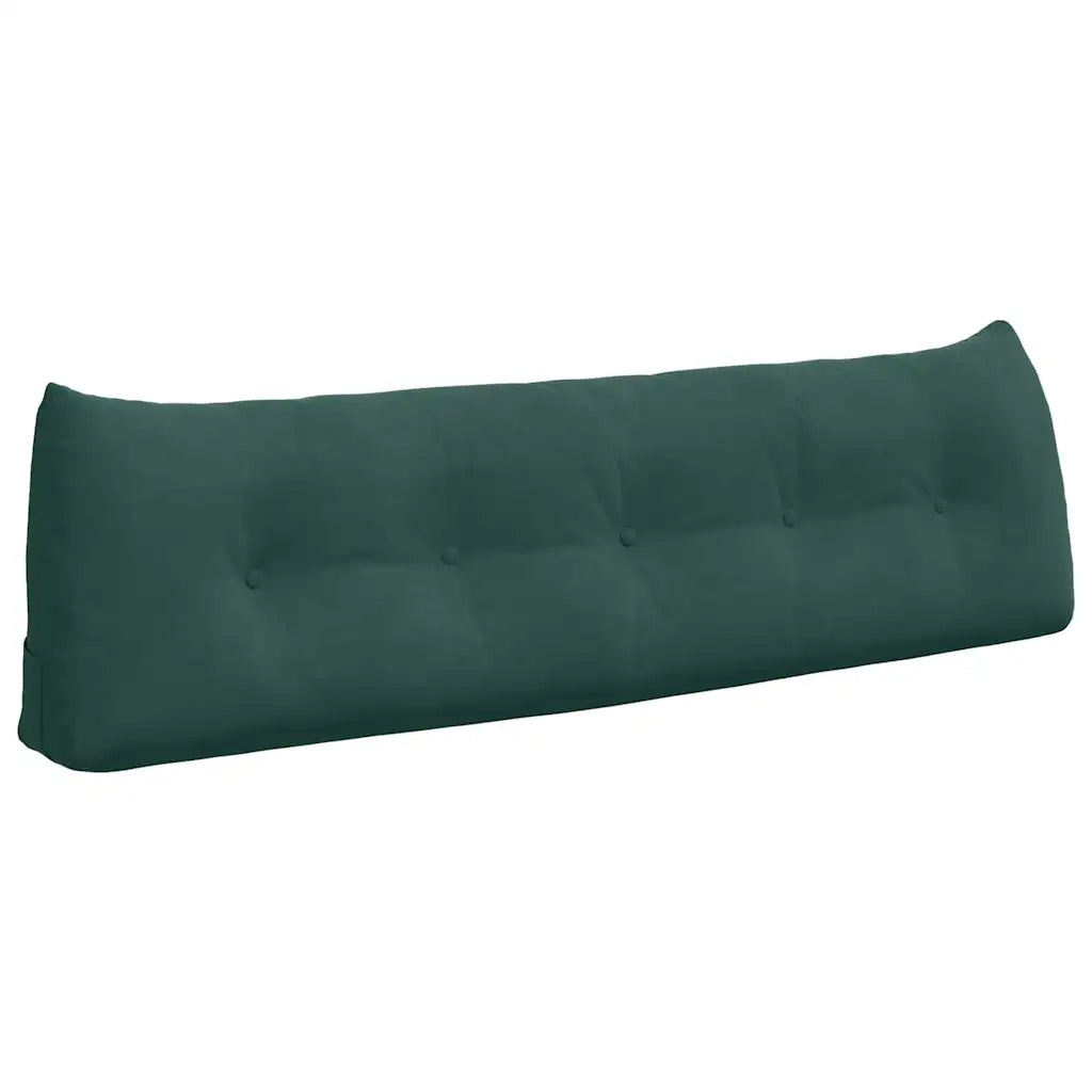 Cuscino per Schiena Verde Scuro 160 x 24 x 50 cm Velluto