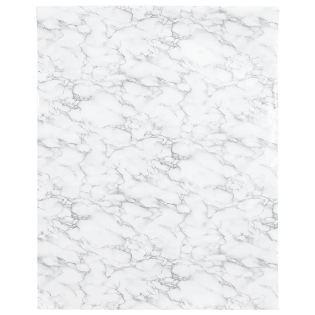 Adesivi per Mobili Autoadesivi Bianco Marmoreo 90x500 cm in PVC CFW6801972