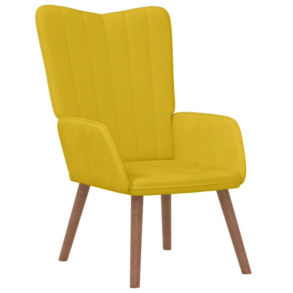 Poltrona Relax Giallo Senape in Velluto cod mxl 13306