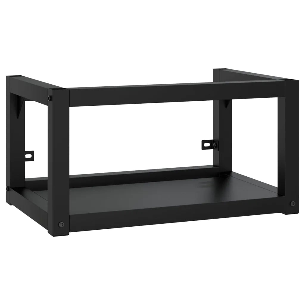 Telaio per Lavabo da Bagno con Lavabo Integrato Nero in Ferro CFW3553303