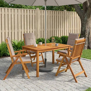 Set da pranzo da giardino 5 pezzi Naturale 3434557