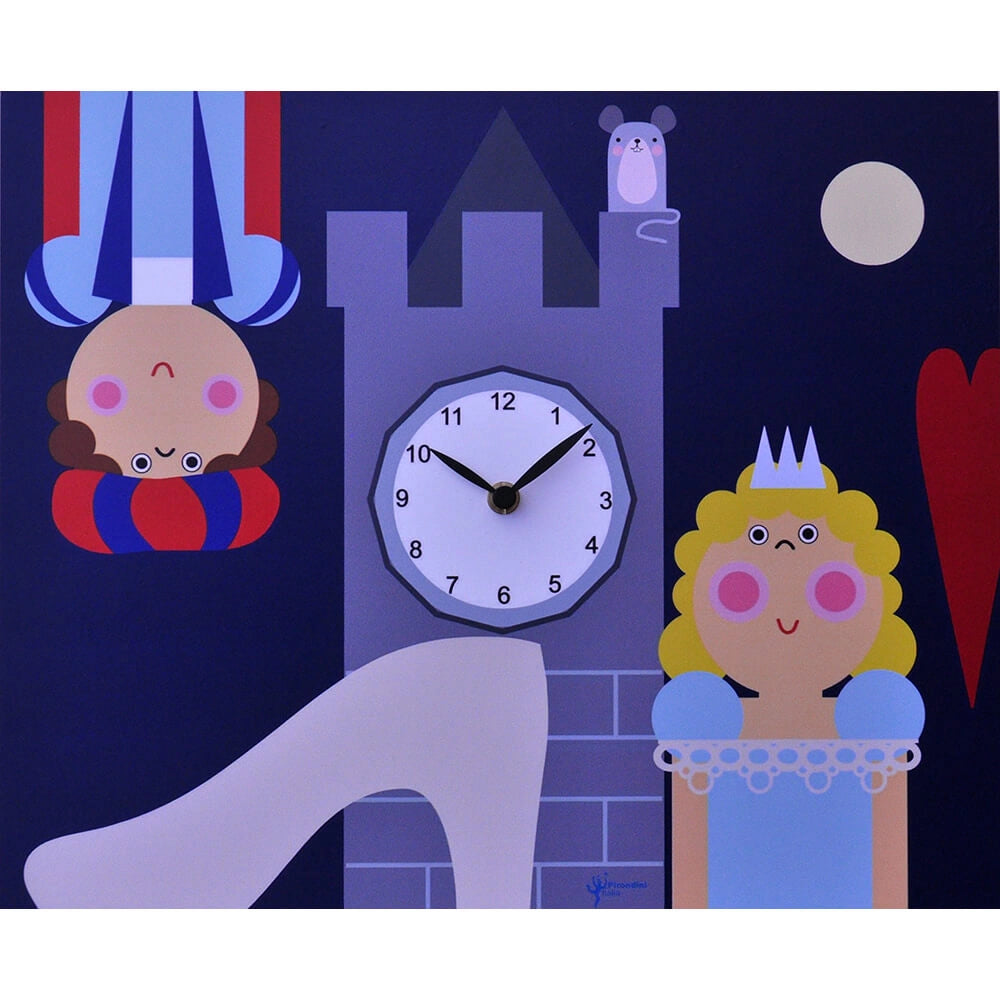 Orologio da Parete Rettangolare 44X35Cm Pirondini Italia Cenerentola