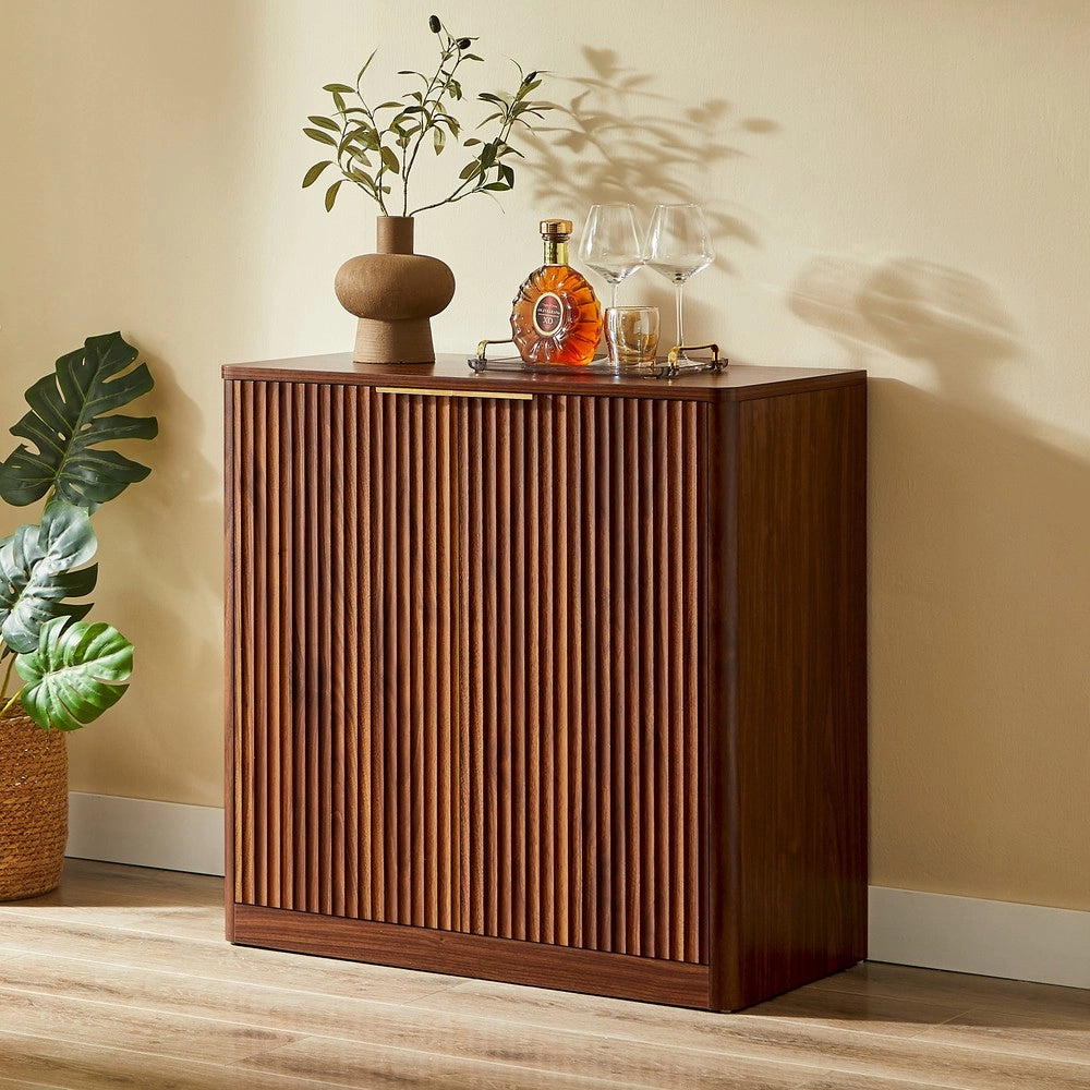 Credenza Buffet ¨C MINIMAL ¨C Marrone, Ripiani Regolabili, 80x40x80 cm