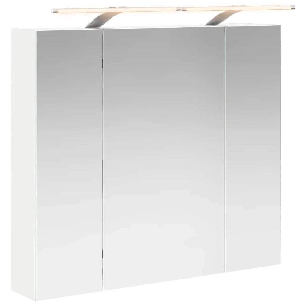 Mobiletto per specchio da bagno Bianco 80 x 14.5 x 70 cm
