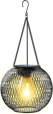 Lanterna solare per esterni, adatta per giardini, 1 lampada da appendere alimentata da energia solare, adatta per terrazzi, balconi, regalo.