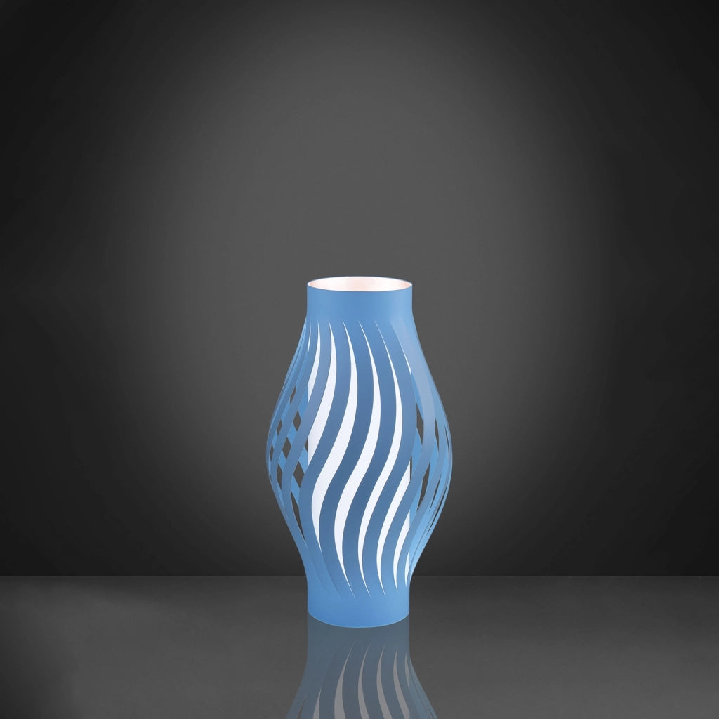 Lampada Da Scrivania Moderna Helios Polilux ® Blu Pastello 1 Luce E27