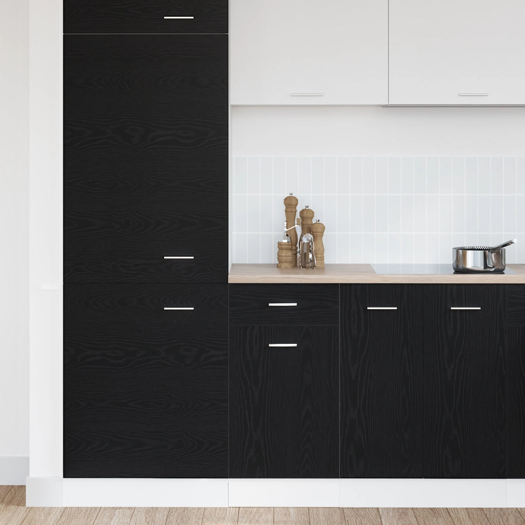 Mobile con cassetti - Rovere nero, 40x46x81.5 cm, Realizzato in legno ingegnerizzato