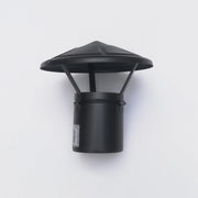 Terminale nero pellet tipo cinese da 80mm attacco maschio