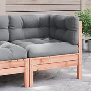 Divano Angolare da Giardino con Cuscini Legno Massello Douglas 838151