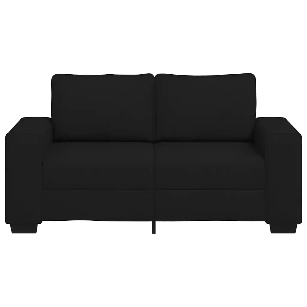 Divano a 2 Posti Nero 160x77x82 cm in Tessuto 4105158