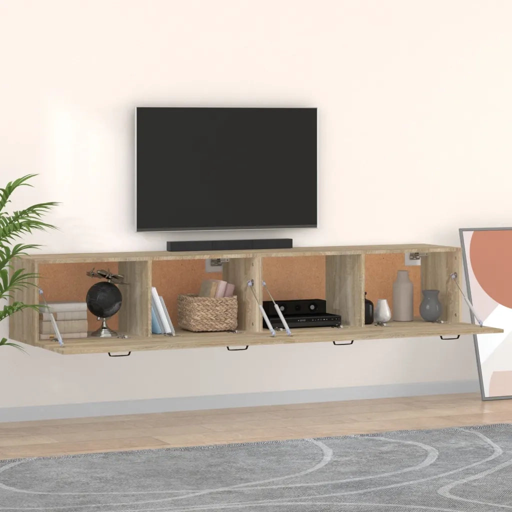 Mobili Parete 2 pz Rovere Sonoma 100x36,5x35 cm in Multistrato 3115670
