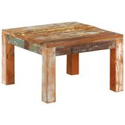 Tavolino da Salotto 55x55x35 cm in Legno Massello di Recupero cod mxl 16390