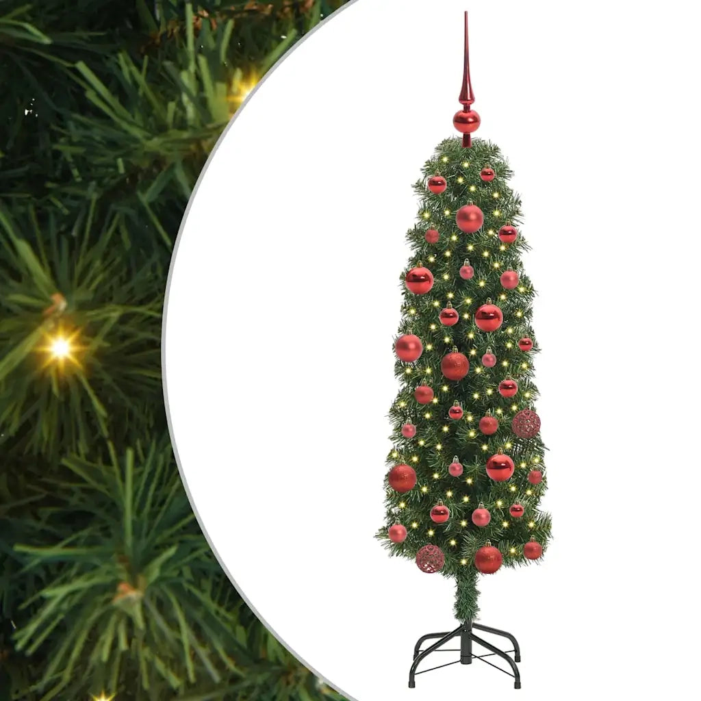 Albero di Natale Artificiale-Albero Natalizio con 150 LED Verde 150 cm 831880