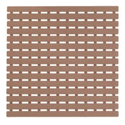 Pedana Antiscivolo Doccia Tortora 54 x 54 con Gommini Antiscivolo