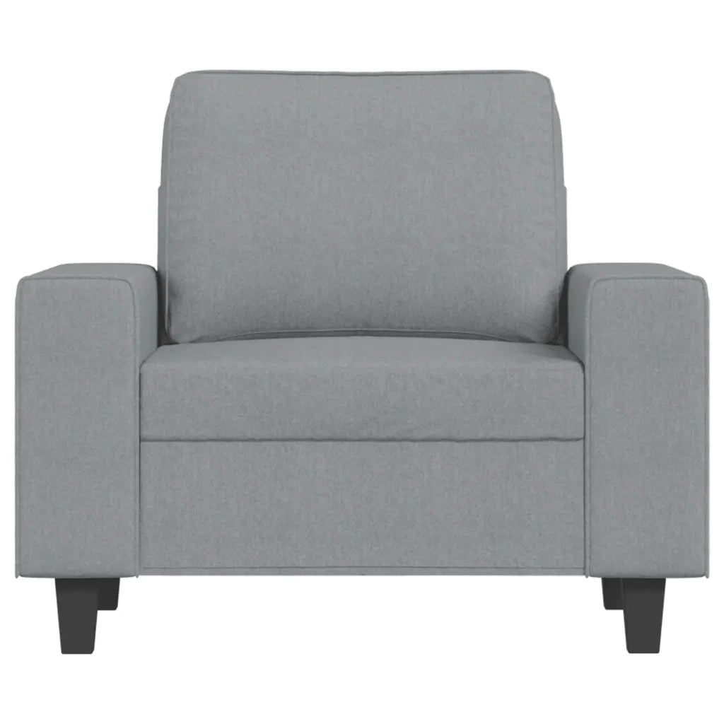 Poltrona | Sedia Relax Grigio Chiaro 60 cm in Tessuto