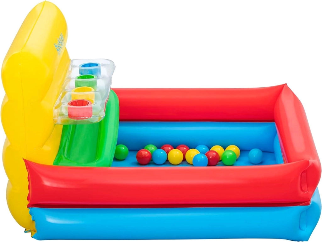 BESTWAY PISCINA CON PALLINE SORT 'N PLAY GIOCO EDUCATIVO 104X94X60 CM CON PALLINE 15 PZ GONFIABILE