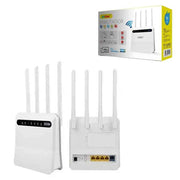 Trade Shop - Router Mobile Wi-fi Wireless 4g/5g 1200mbps Con 4 Porte Ethernet Batteria 4400mah Q-a10 -