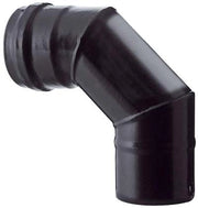 GOMITO PELLET 90  ° NERO OPACO SAVE  CM 12