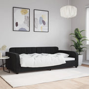 Letto da Giorno Nero 100x200 cm in Vellutocod mxl 129779