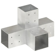 Connettore per Pali a Forma di X in Metallo Zincato 81x81 mm cod mxl 54838