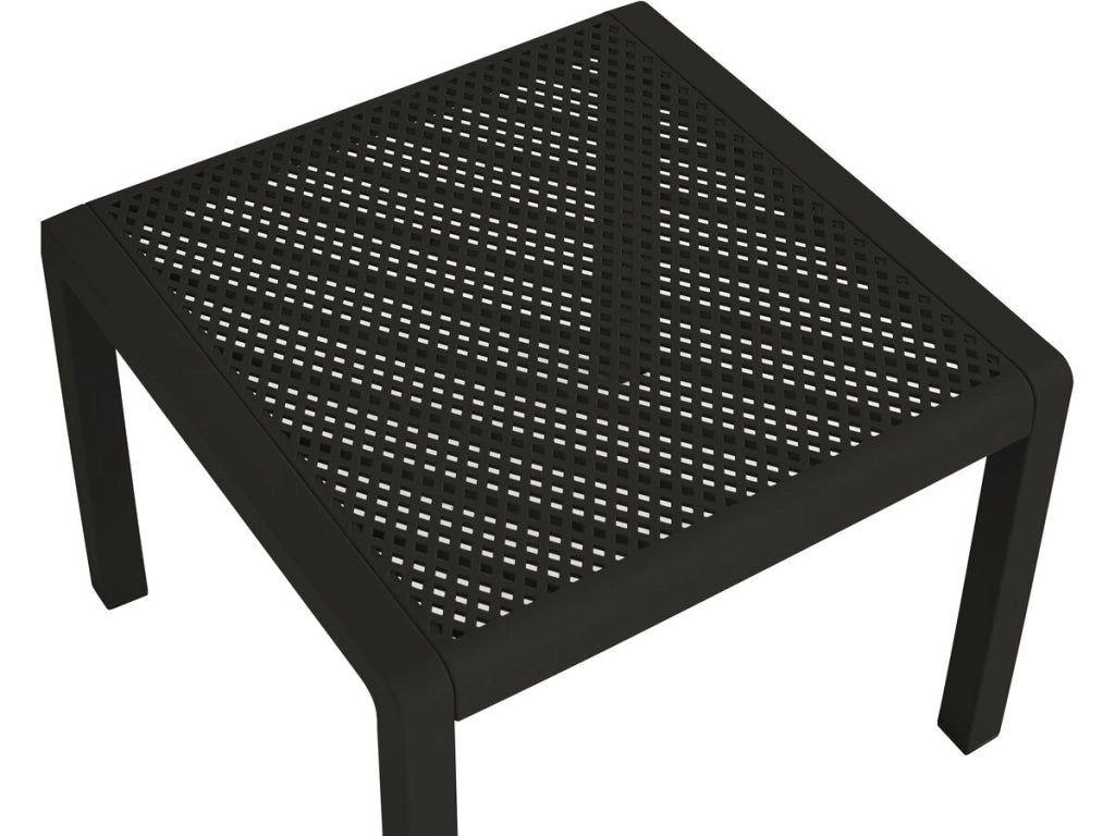 Set di mobili da giardino in metallo e plastica "Céora" - 4 posti - Nero