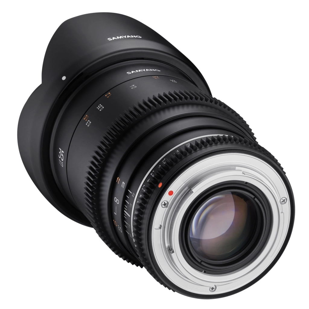 Obiettivo grandangolare per video MF 35mm T1,5 VDSLR MK2 – luminoso T1,5 per Canon RF Mount, Follow Focus, full-frame e APS-C, risoluzione 8K