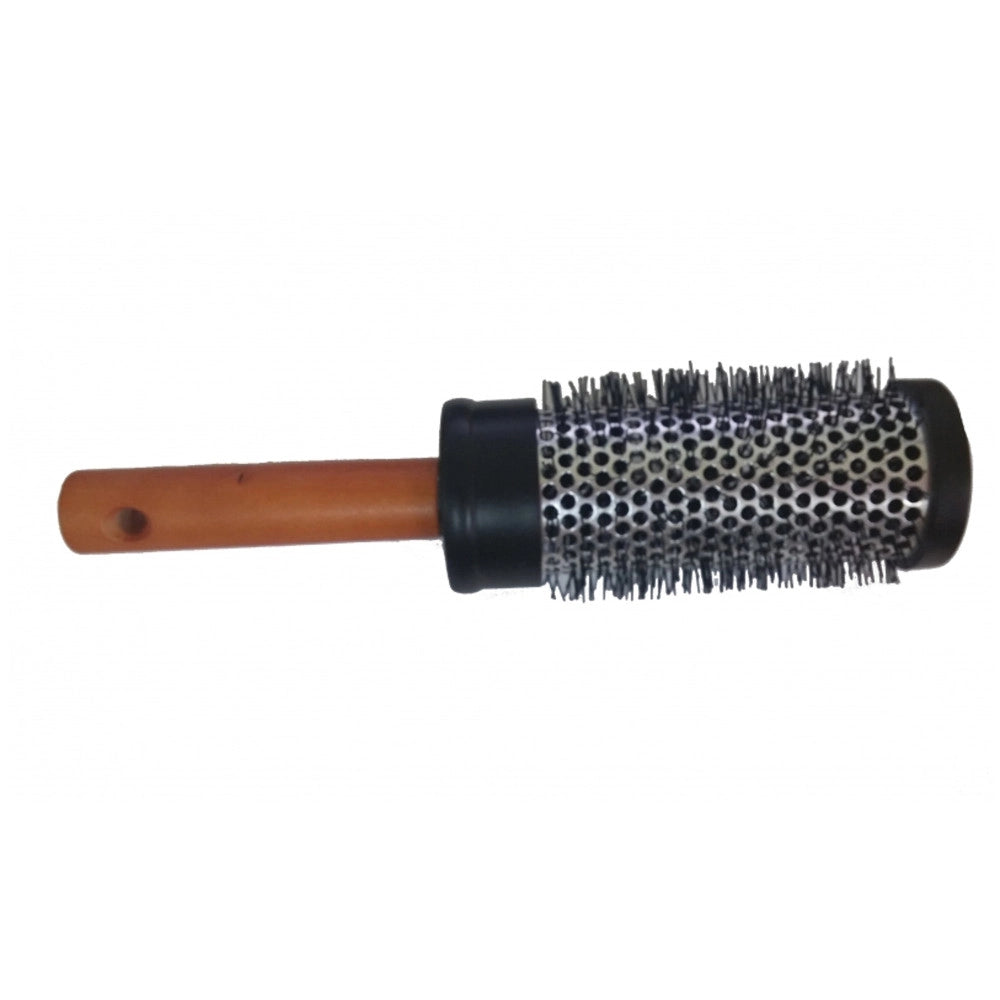 Trade Shop - Spazzola Per Capelli Tonda 0.5 Mm Setole Rigide Professionale Messa In Piega -