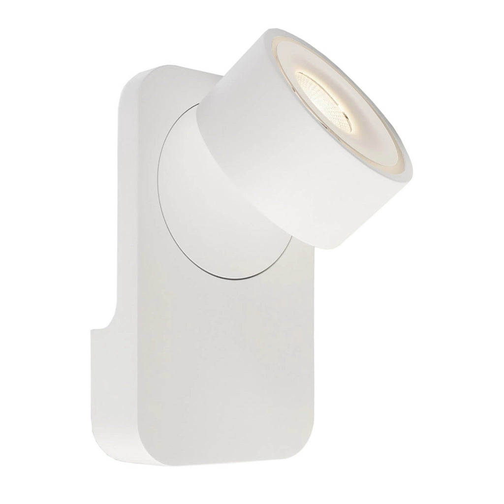 UNI II Applique parete muro LED 12W faretto soffitto orientabile dimmerabile RA90 3000K luci vetrina negozio corridoio angolo luce 35' BIANCO