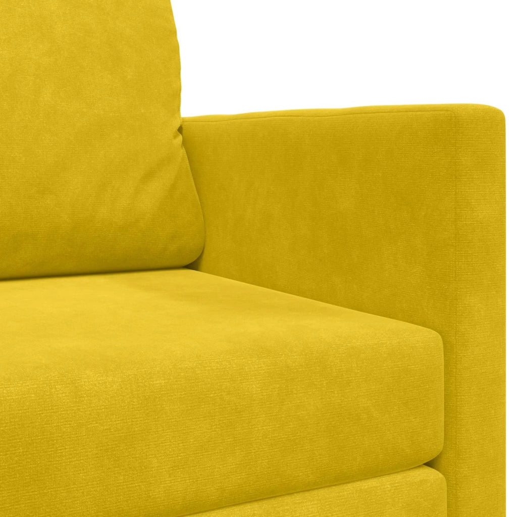Divano letto Giallo girasole 124 x 71 x 78 cm Velluto 4106707