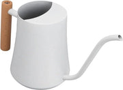 Piantagente Vintage 1000ML con Manico in Legno per Interno - Attrezzo Giardinaggio - Bianco