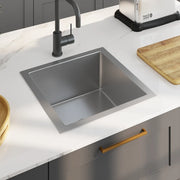 Lavello da Cucina Lavorato a Mano con Filtro in Acciaio Inox cod mxl 54041