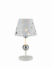 Candellux BATLEY lampada da tavolo bianca metallo E14
