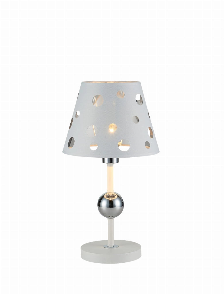 Candellux BATLEY lampada da tavolo bianca metallo E14