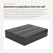 Scatola di progetto in alluminio - Contenitore elettronico per DIY - Matto - Raffreddamento ad aria - 50x178x220mm - Adatto a diverse applicazioni