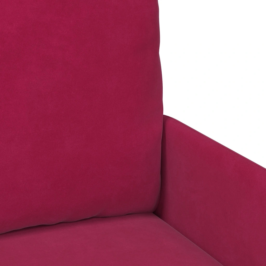 Divani con cuscino 55cm Rosso Vino Legno compensato