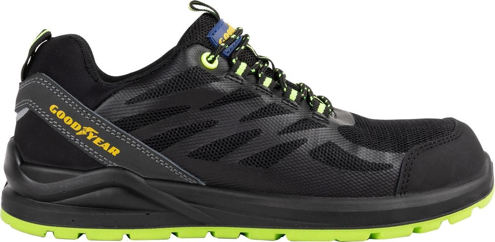 Scarpe antinfortunistiche metal-free blackbat TG. 43 nero e verde