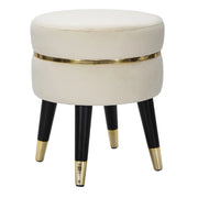 Sgabello Basso VKH458, Beige, Legno, 35x35x40,5 cm