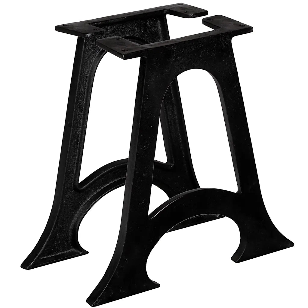 Gambe per Tavolino da CaffÃ¨ 2 pz Base ad Arco Forma di A Ghisa cod mxl 55708