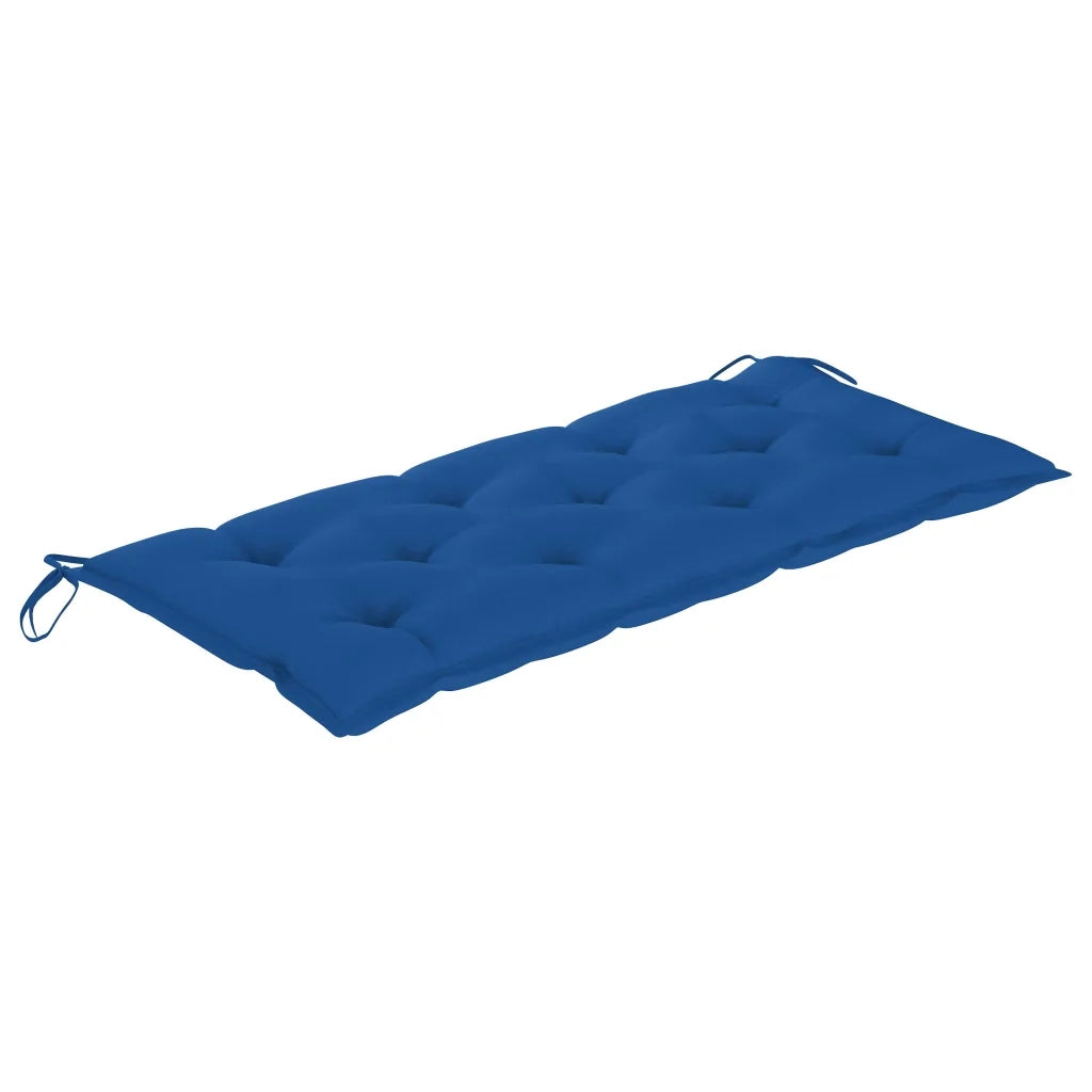 Panchina da Giardino con Cuscino 120 cm in Bambù 3063901
